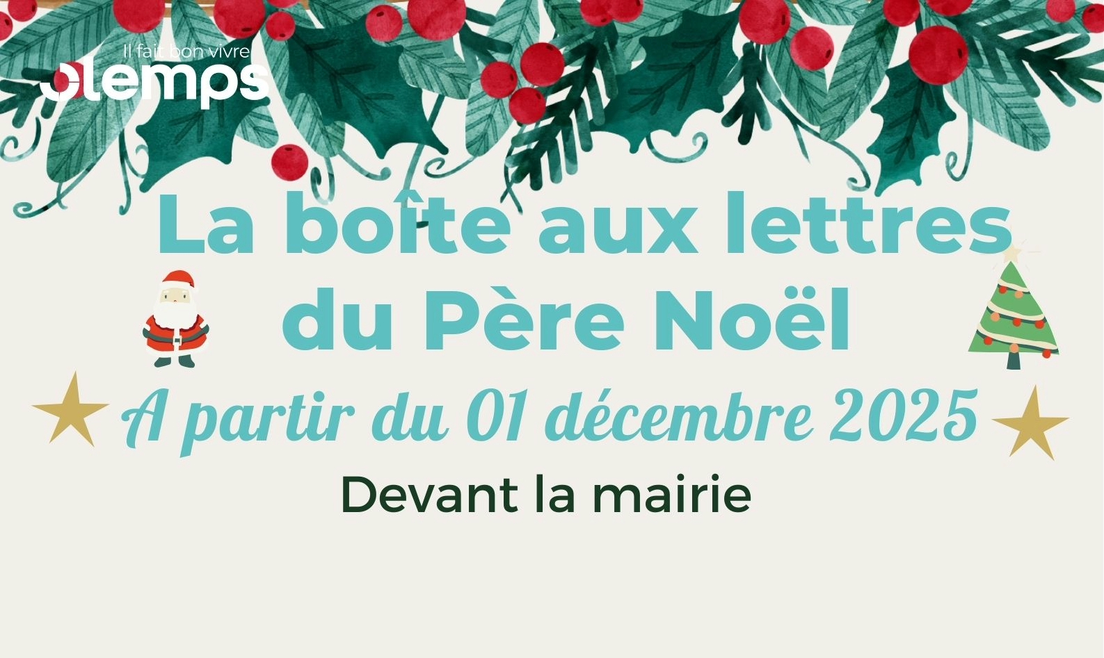 Lire la suite à propos de l’article La boîte aux lettres du Père Noël